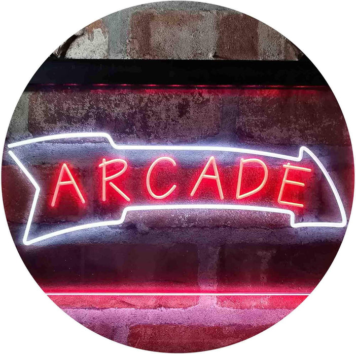 Game Room Arcade Down Arrow LED Light Sign - Way Up Gifts