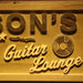 Personalized Guitar Lounge Custom Wood Sign 3D Engraved Wall Plaque - Way Up Gifts