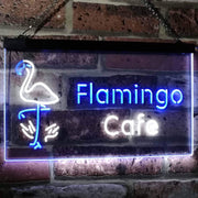 Flamingo Cafe LED Light Sign | LED Wall Decor - LED Gift Works