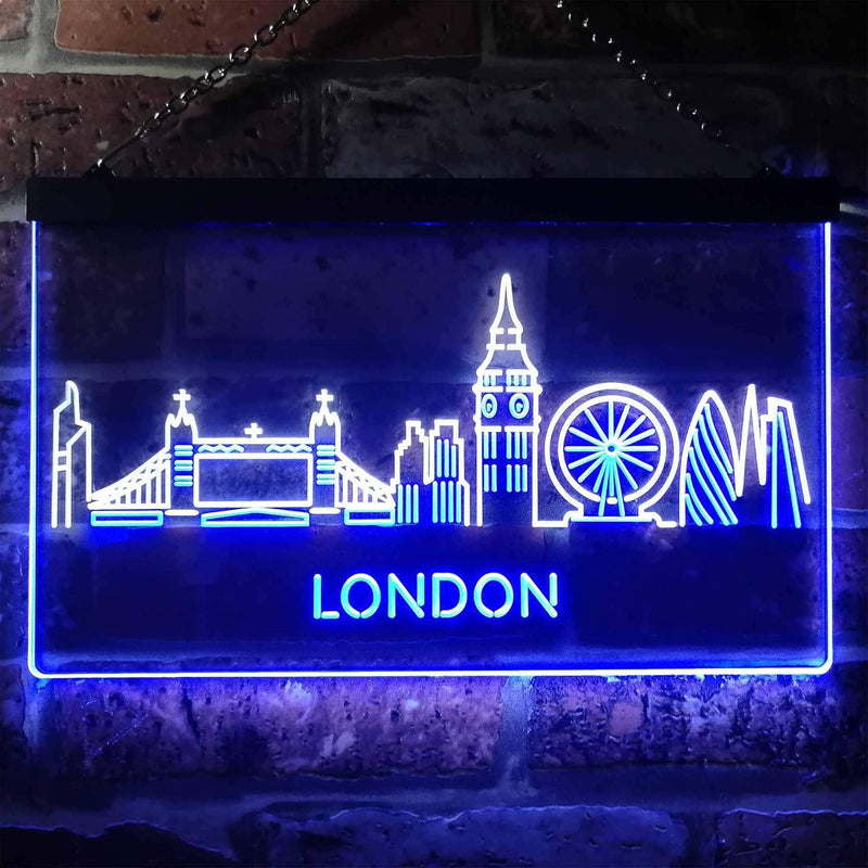 London City Skyline LED Light Sign - LED Gift Works