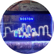 Boston City Skyline LED Light Sign - LED Gift Works
