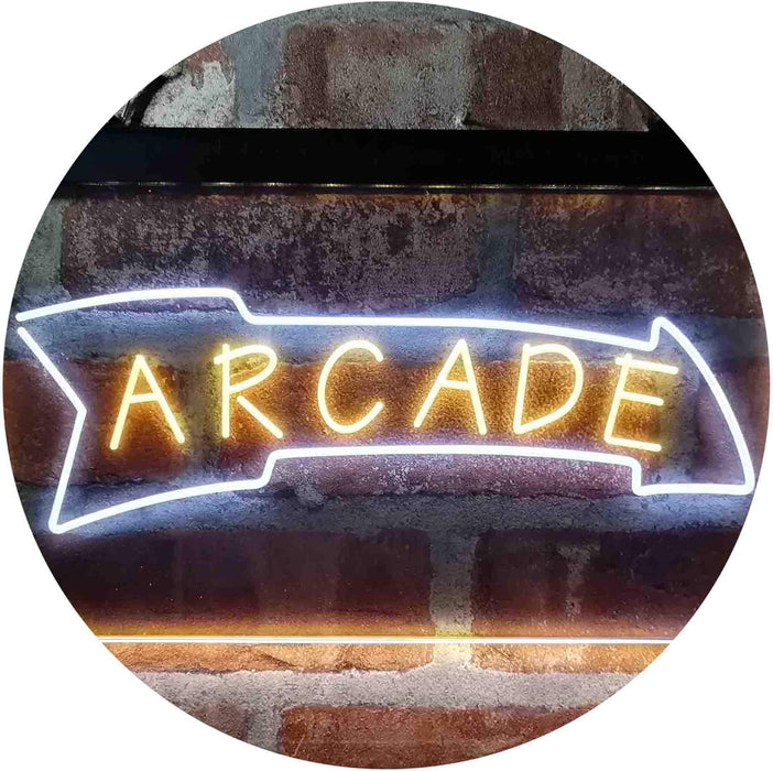 Game Room Arcade Down Arrow LED Light Sign - Way Up Gifts