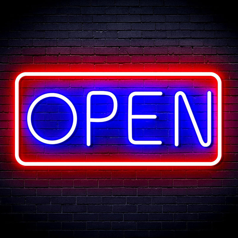Open Sign | Flex Silicone Neon-Style LED Business Window Sign - LED Gift Works