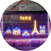 Paris City Skyline LED Light Sign - LED Gift Works