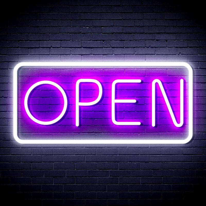 Open Sign | Flex Silicone Neon-Style LED Business Window Sign - LED Gift Works