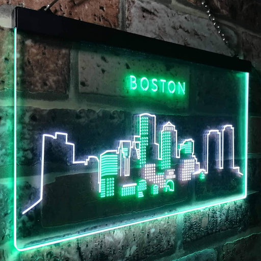 Boston City Skyline LED Light Sign - LED Gift Works