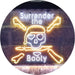 Pirate Skull Surrender The Booty LED Light Sign - Way Up Gifts