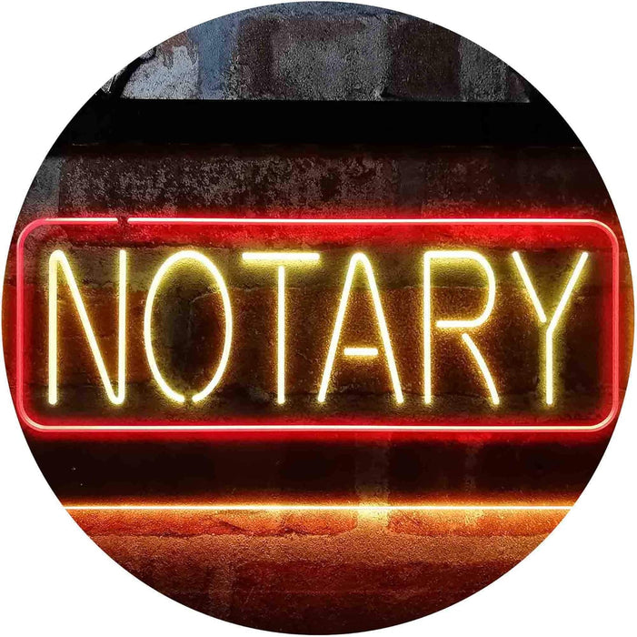 Notary LED Light Sign - Way Up Gifts
