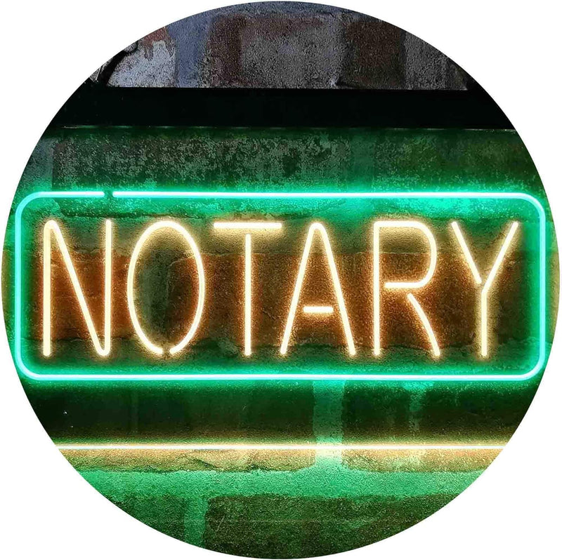 Notary LED Light Sign - LED Gift Works