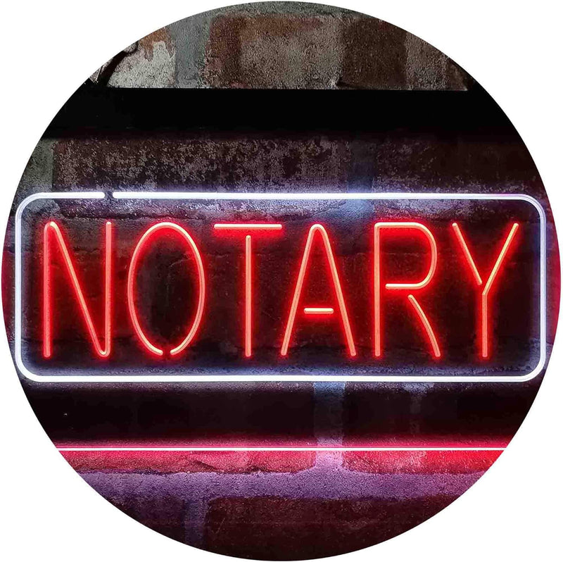 Notary LED Light Sign - LED Gift Works