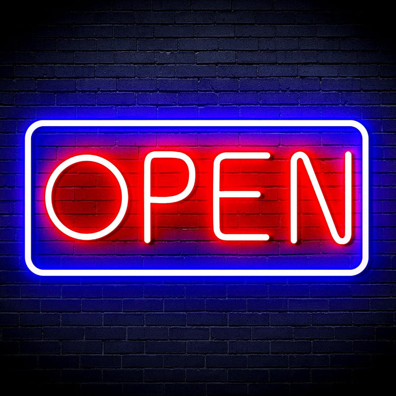 Open Sign | Flex Silicone Neon-Style LED Business Window Sign - LED Gift Works