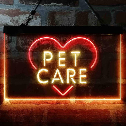Pet Care Vet Grooming Heart LED Light Sign - Way Up Gifts
