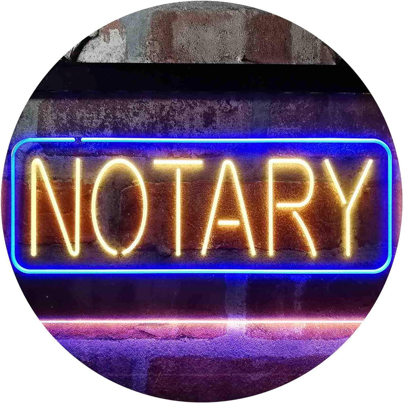 Notary LED Light Sign - LED Gift Works