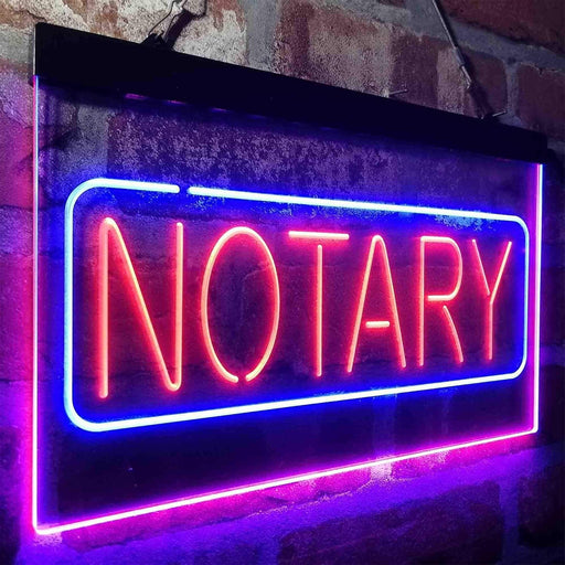 Notary LED Light Sign - LED Gift Works