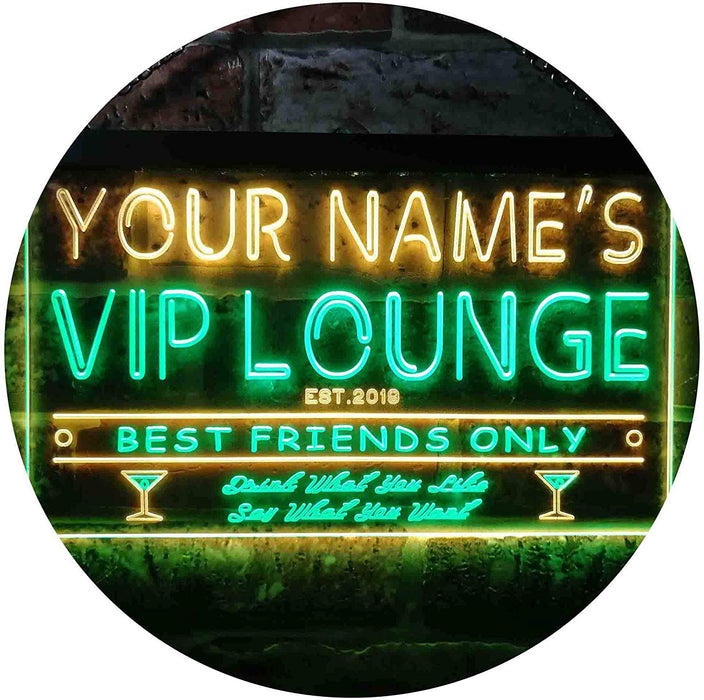 Personalized VIP Lounge LED Light Sign - Way Up Gifts