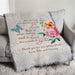 Personalized Mother's Day Afghan Throw - Mom Quote Keepsake Blanket - Way Up Gifts