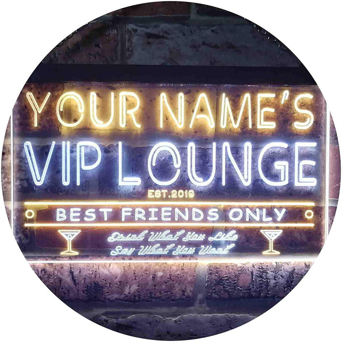 Personalized VIP Lounge LED Light Sign - Way Up Gifts
