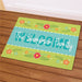 Spring Fleece Personalized Welcome Mat - Custom Seasonal Doormat - Way Up Gifts