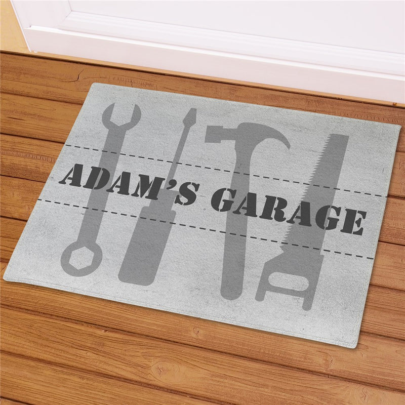 Tools Personalized Doormat - Custom Workshop or Garage Entry Mat - LED Gift Works
