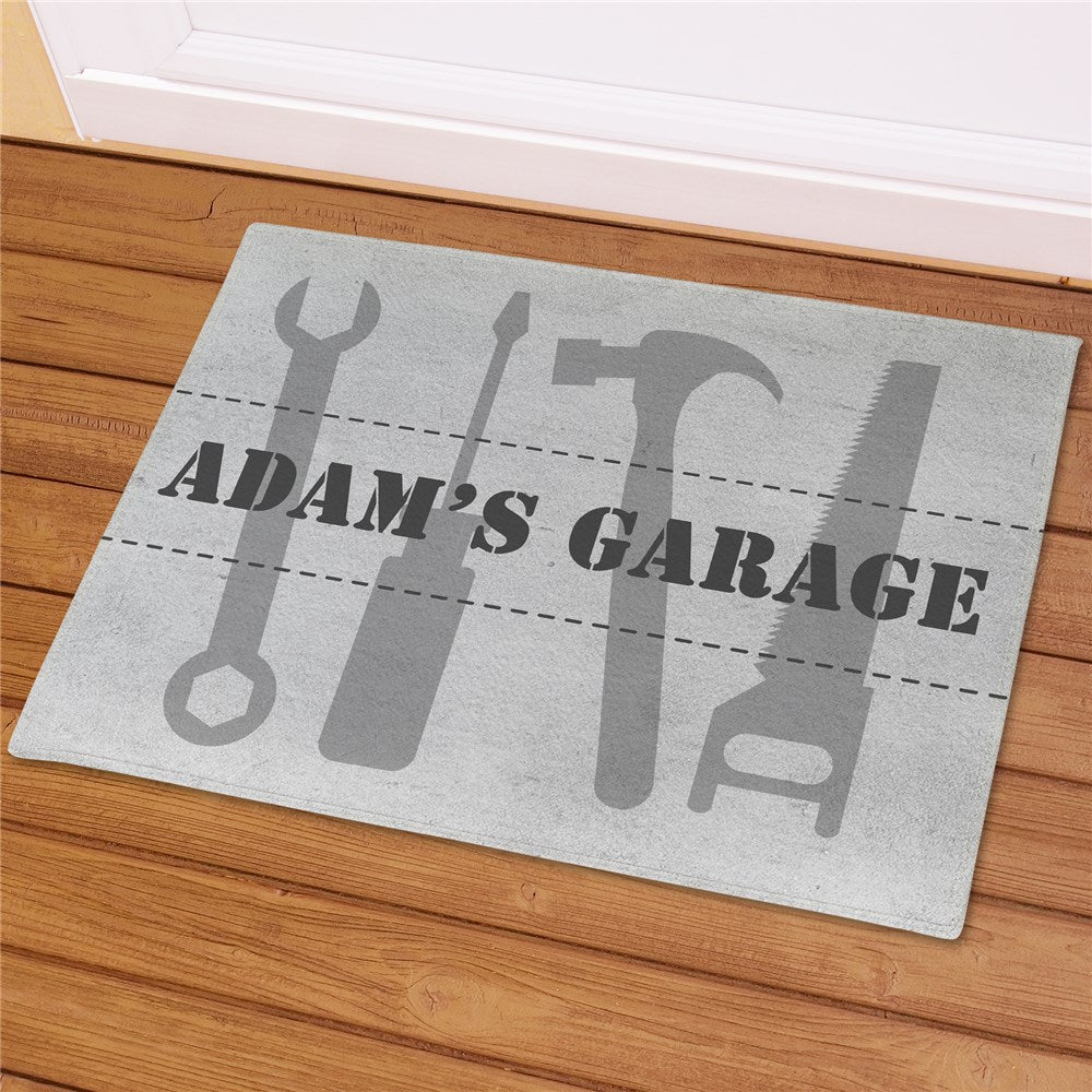 Tools Personalized Doormat - Custom Workshop or Garage Entry Mat — LED ...
