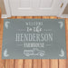 Farmhouse Truck Personalized Doormat - Rustic Welcome Mat with Name - Way Up Gifts