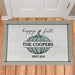 Happy Fall Personalized Doormat - Custom Seasonal Entry Mat - Way Up Gifts