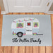 Floral Family Camper Personalized Doormat - Custom RV Entry Mat - Way Up Gifts