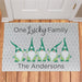 One Lucky Gnome Family Personalized Doormat - Custom St. Patrick's Mat - Way Up Gifts