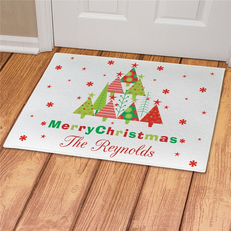 Christmas Personalized Doormat - Custom Holiday Entry Mat - LED Gift Works