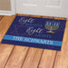 Eight Nights Eight Lights Personalized Doormat - Custom Hanukkah Welcome Mat - Way Up Gifts