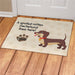 Dachshund Spoiled Here Personalized Doormat - Custom Dog Lover Mat - Way Up Gifts