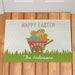 Easter Wheelbarrow Personalized Doormat - Custom Spring Welcome Mat - Way Up Gifts