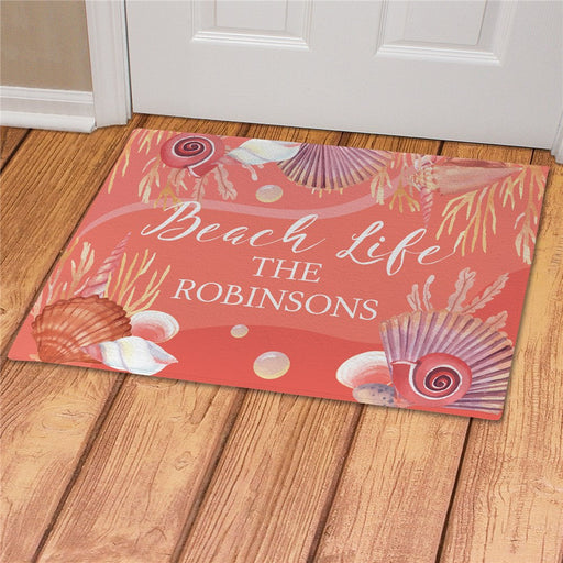Beach Life Personalized Doormat - Custom Summer Entry Mat - Way Up Gifts