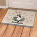 Gingham Gnome Personalized Doormat - Custom Holiday Welcome Mat - Way Up Gifts