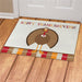 Happy Thanksgiving Turkey Personalized Doormat - Custom Holiday Entry Mat - Way Up Gifts