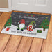 Gnome for the Holidays Personalized Doormat - Custom Christmas Entry Mat - Way Up Gifts