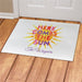 Here Comes the Sun Personalized Doormat - Custom Bright Welcome Mat - Way Up Gifts