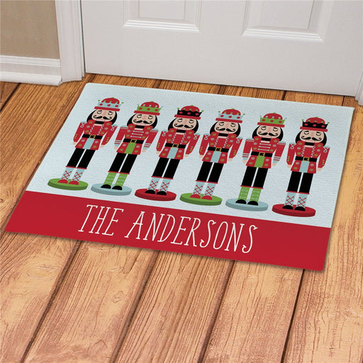 Nutcracker Personalized Doormat - Custom Holiday Entry Mat - Way Up Gifts