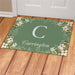 Pretty Flowers Personalized Doormat - Custom Floral Entry Mat - Way Up Gifts
