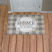 Home Pumpkin Plaid Personalized Doormat - Custom Fall Entry Mat - Way Up Gifts