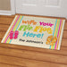 Flip Flops Beach House Personalized Doormat - Custom Coastal Welcome Mat - Way Up Gifts