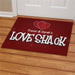 Love Shack Personalized Doormat - Custom Romantic Entry Mat - Way Up Gifts