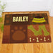 Paw Print Doggy Personalized Doormat - Custom Pet Entry Mat - Way Up Gifts