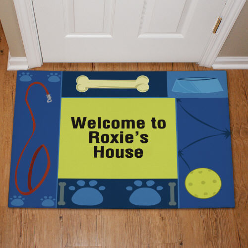 Doggy's House Personalized Doormat - Custom Pet Entry Mat - LED Gift Works