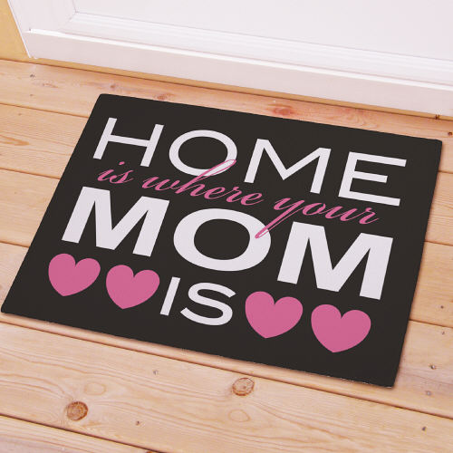 Home Is Where Mom Is Welcome Mat - Family Entry Mat - LED Gift Works