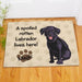 Black Lab Personalized Doormat - Custom Dog Entry Mat - Way Up Gifts