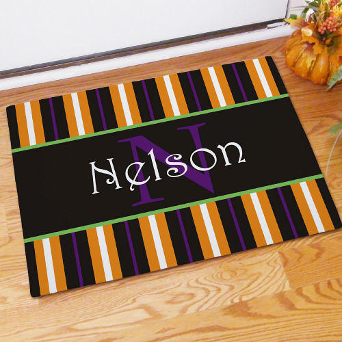 Fall Inspired Name Personalized Doormat - Custom Autumn Welcome Mat - LED Gift Works