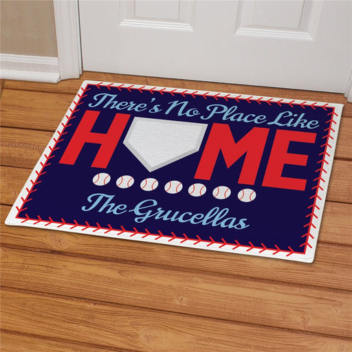 Baseball Welcome Personalized Mat - Custom Sports Entry Mat - Way Up Gifts