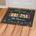 Christmas Lights Personalized Doormat - Custom Holiday Welcome Mat - Way Up Gifts