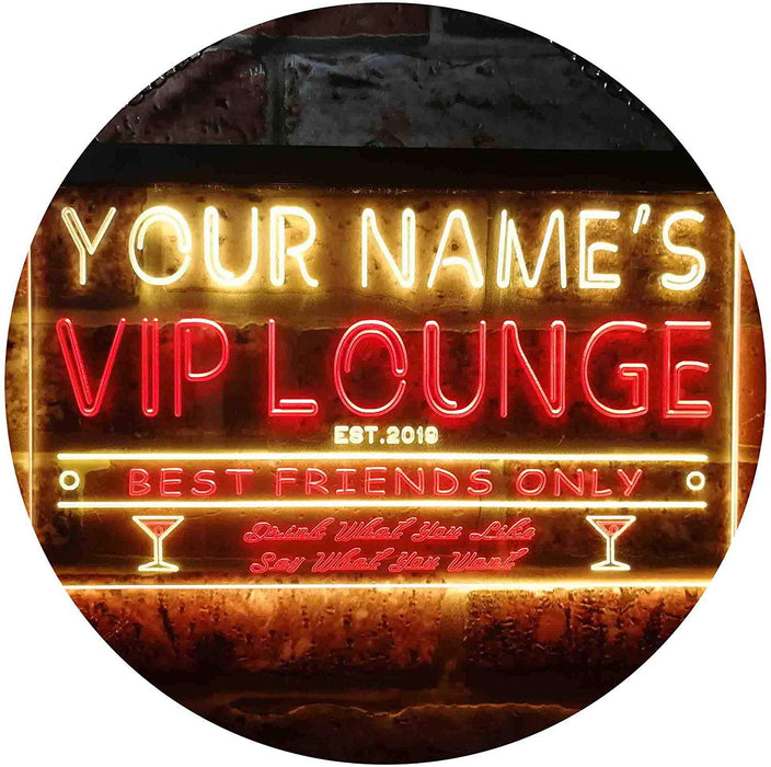 Personalized VIP Lounge LED Light Sign - Way Up Gifts
